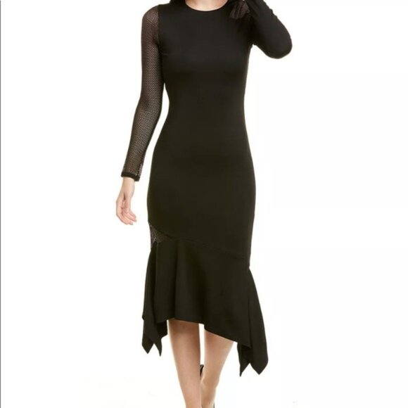 NWT Alice + Olivia Black Dress 10 - Picture 1 of 11